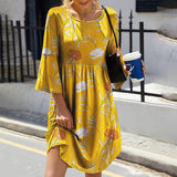 Jungle Print Maxi Dress Spring and Autumn plus Size Dress Women