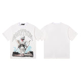 Men's t-shirt with rhinestone print, 100% cotton, american vintage style