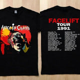 Alice In Chains Facelift 1991 Concert Tour New T Shirt