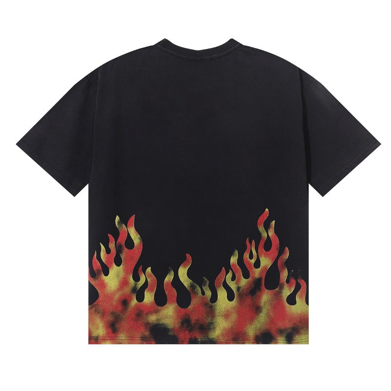 American style satoshi 100% cotton t-shirt with "g" letter print