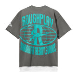 Rough play direct injection hip hop printing hot diamond washed pure cotton t-shirt g