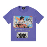 Mixed emotion cross-border t-shirt rhinestone printingg pure cottonprinting