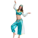 Arabian Nights Theme Dress Performance Wear Halloween Princess Jasmine Dress Costume