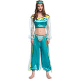 Arabian Nights Theme Dress Performance Wear Halloween Princess Jasmine Dress Costume