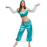 Arabian Nights Theme Dress Performance Wear Halloween Princess Jasmine Dress Costume