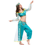 Arabian Nights Theme Dress Performance Wear Halloween Princess Jasmine Dress Costume