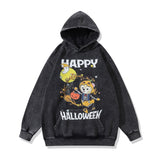 Unisex Vintage Hoodie Sweater Vintage Print Loose Hoodie