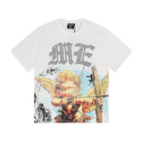Mixed emotion men's t-shirt - short sleeve, hotfix rhinestone print, 100% cotton
