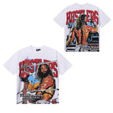 Life hustlers hot diamond pure cotton t-shirt g direct injection american printing