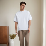 Men T Shirt round Neck Short Sleeve T-shirt Men and Women Loose