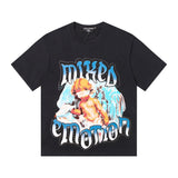 Mixed emotion men's t-shirt - rhinestone print, 100% cotton, american style