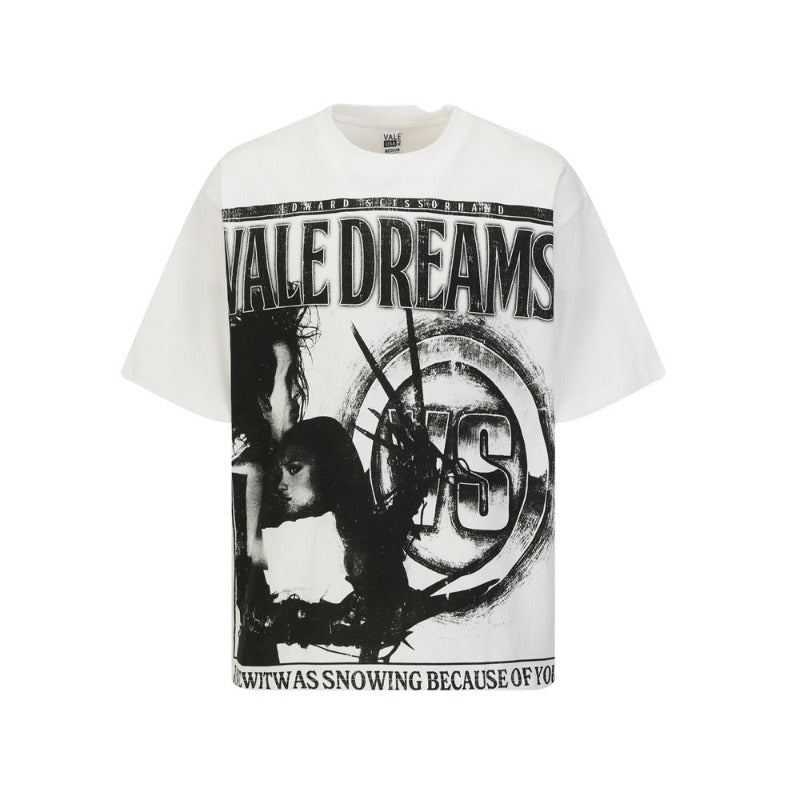 Valleyt-shirt men's direct spray printing g pure cotton style