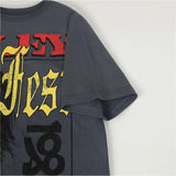 European and american valley washed t-shirt for men - direct print hip hop streetwear - 100% cotton