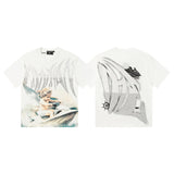 Men's t-shirt with rhinestone print, 100% cotton, american vintage style