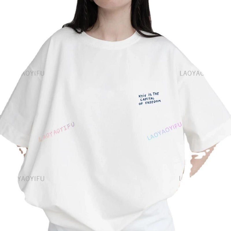 Summer Fashion Printing TShirt with Kyiv Is The CAP