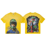 Vally men's short-sleeve t-shirt - washed, streetwear print, european & american style
