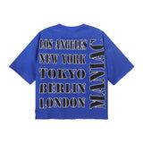 Bkys hotfix rhinestone streetwear hip-hop print 100% cotton t-shirt