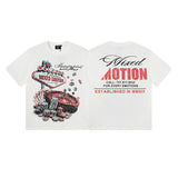 Mixed emotion men's t-shirt - short sleeve, hotfix rhinestone print, 100% cotton