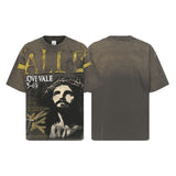 Men's t-shirt with rhinestone print, 100% cotton print