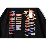 Bathing Ape Sweatshirts Shark Head Tiger Head Printed Pullover Sweatshirt round Neck Bottoming Shirt
