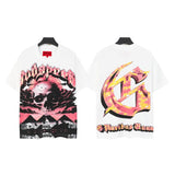 Men's youth t-shirt with rhinestone print, 100% cotton, american retro style