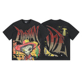 Mixed emotion men's t-shirt - short sleeve, hotfix rhinestone print, 100% cotton