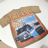 Creative pattern t-shirt for men - rhinestone print, 100% cotton