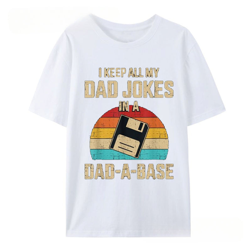 Funny Dad Jokes in Dad a Base Vintage for Father's Day T-Shirt