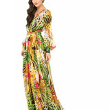 Jungle Print Maxi Dress Spring Summer Women's Wear Dress Maxi Dress