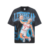 Men's t-shirt with rhinestone print, 100% cotton print