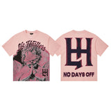 Life hustlere short-sleeved t-shirt men's pure cotton street printing fashion