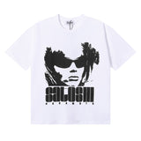 Satoshi direct injection hip hop printed pure cotton t-shirt g