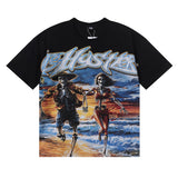 Life hustlers hot diamond printingpure cotton t-shirt