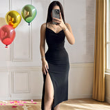 Homecoming Dresses Tight Fashion V-Neck Slim Fit Dress