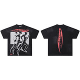 Hip-hop streetwear short sleeve tee - 100% cotton street print