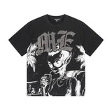 Mixed emotion men's t-shirt - short sleeve, hotfix rhinestone print, 100% cotton