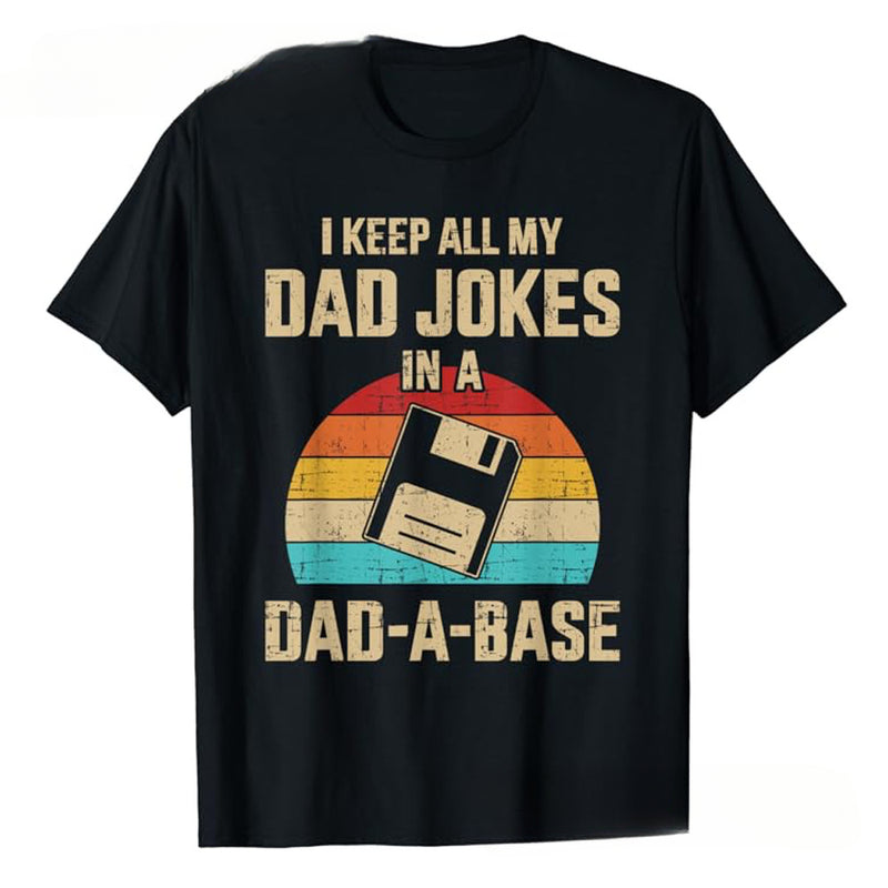 Funny Dad Jokes in Dad a Base Vintage for Father's Day T-Shirt