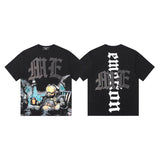 Men's t-shirt with rhinestone print, 100% cotton, american vintage style