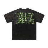 European and american valley retro pure cotton t-shirt for men - streetwear hip-hop print