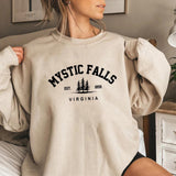 2024Mystic Falls Virginia Sweatshirt Plus Size O-neck T-shirt