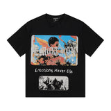 Mixed emotion cross-border t-shirt rhinestone printingg pure cottonprinting