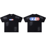 Hip-hop streetwear short sleeve tee - 100% cotton street print