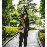 Bathing Ape Hoodie Autumn and Winter Men's and Women's Shark Head Print Camouflage Hoodie Sweater