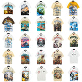 Men's youth t-shirt with rhinestone print, 100% cotton, american retro style