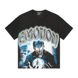 Men's t-shirt with rhinestone print, 100% cotton, american vintage style
