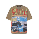 Creative pattern t-shirt for men - rhinestone print, 100% cotton