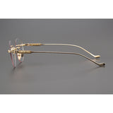 CHH Chrome Hearts Glasses Frameless Pure Titanium Glasses Frame Personalized Business