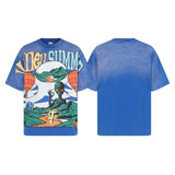 Men's t-shirt with rhinestone print, 100% cotton print