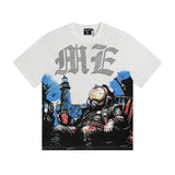 Mixed emotion men's t-shirt - short sleeve, hotfix rhinestone print, 100% cotton