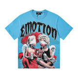 Men's t-shirt with rhinestone print, 100% cotton, american vintage style